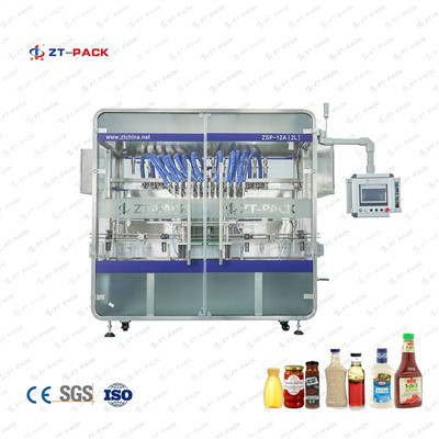 1L 5L mērces pārtikas produkti pildīšanas mašīnas iesaiņošanas līnija